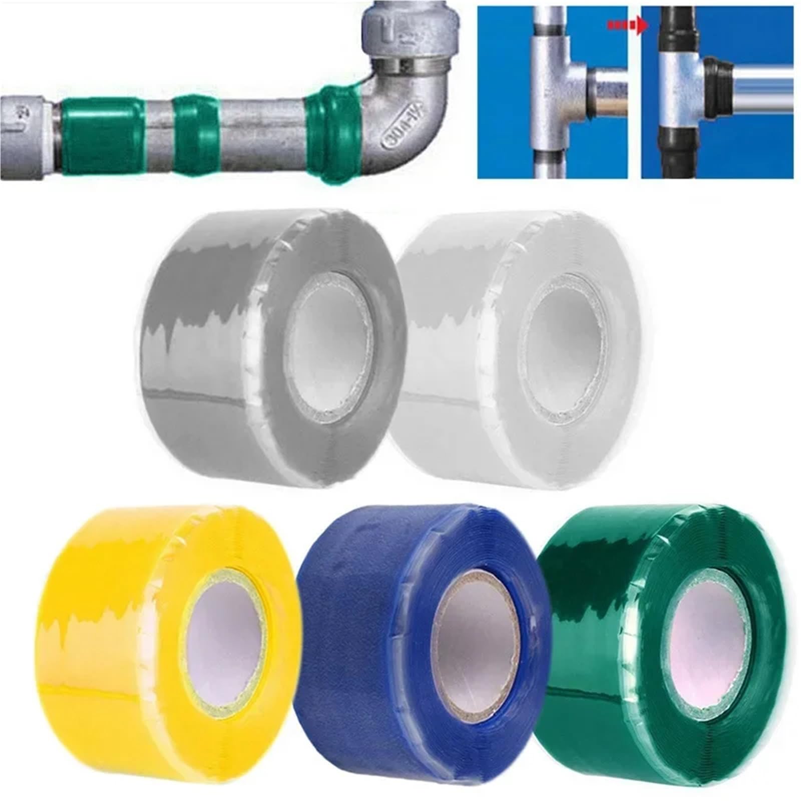 Cinta aislante autofusionable de caucho silicona