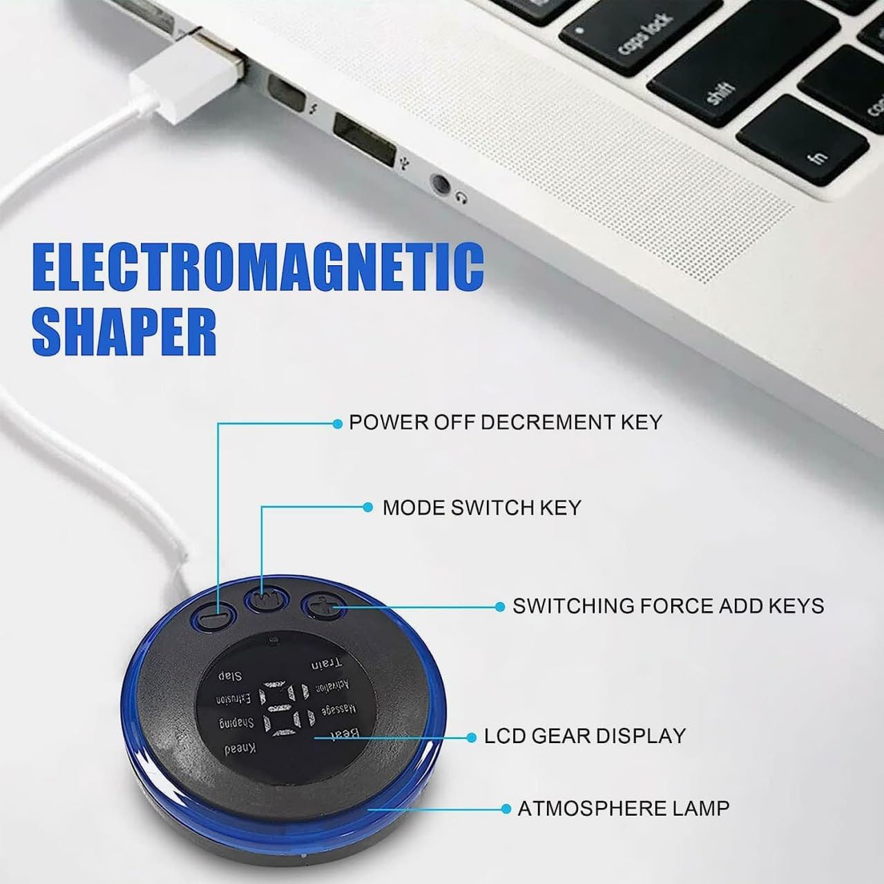 Vmoni Body Massager Machine for Pain Relief with 8 Mode & 19 Strength Level Wireless EMS Mini Massager Butterfly Massager for Shoulder Legs Massage Neck & Back Massager (Pack of 1) Vmoni Body Massager Machine for Pain Relief with 8 Mode & 19 Strength Level Wireless EMS Mini Massager Butterfly Massager for Shoulder Legs Massage Neck & Back Massager (Pack of 1)