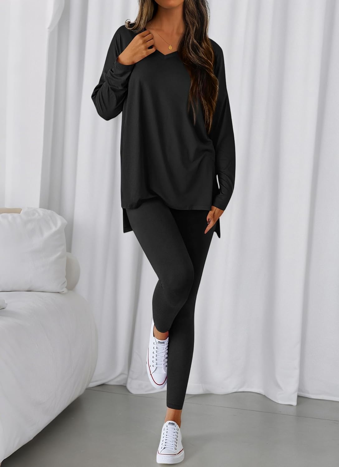 BTFBM Two Piece Sets for Women 2026 Casual Lounge Set Matching Oversized Shirts Leggings Workout Airport Travel Outfits - Image 2