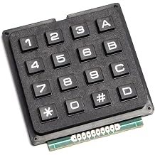 CANADUINO 4x4 Array Matrix Keypad for Arduino etc. - Tactile Hard Keys - Plastic