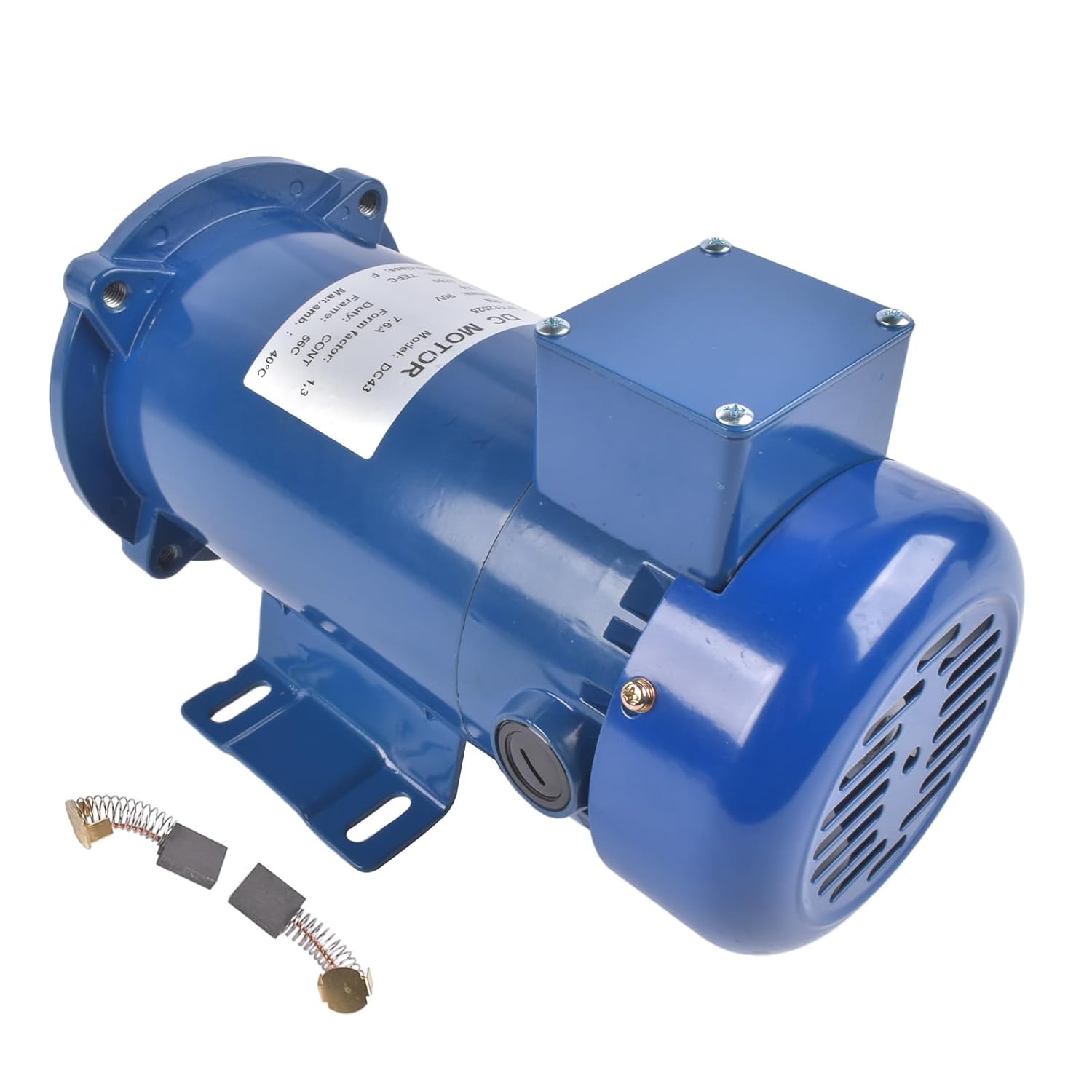 Blue MD0507A DC Motor Permanent Magnet Motor 90V 3/4HP 1750RPM 56C TEFC Reversible Volantixi
