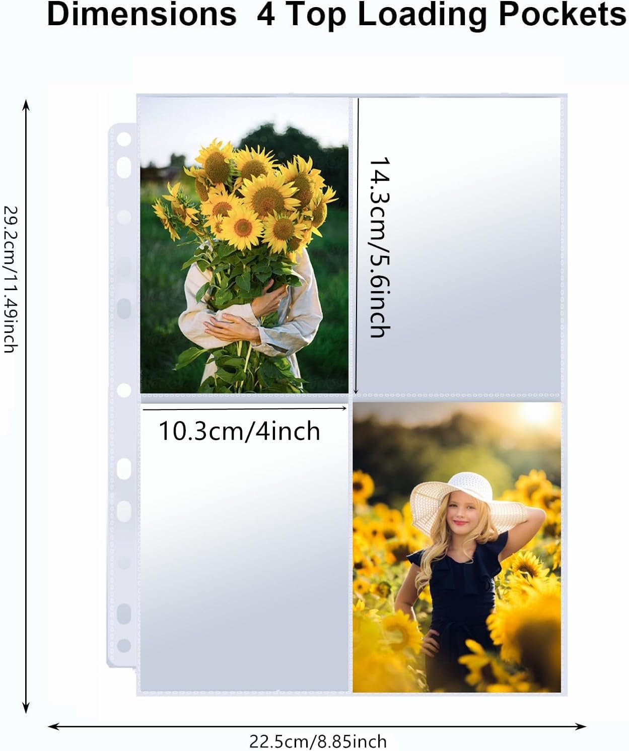 Paquete de 100 fundas de almacenamiento de semillas de 3.5 x 5 pulgadas, 800 bolsillos, organizador de semillas de jardín, organizador de semillas, organizador de semillas transparente de carga