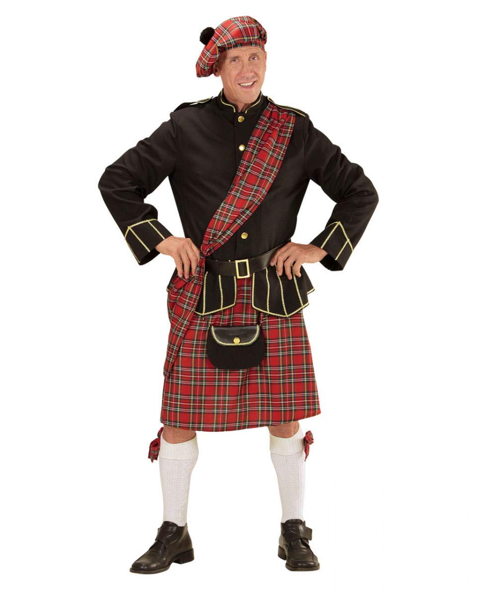 Horror-Shop costume Highlander scozzesi con il sacchetto