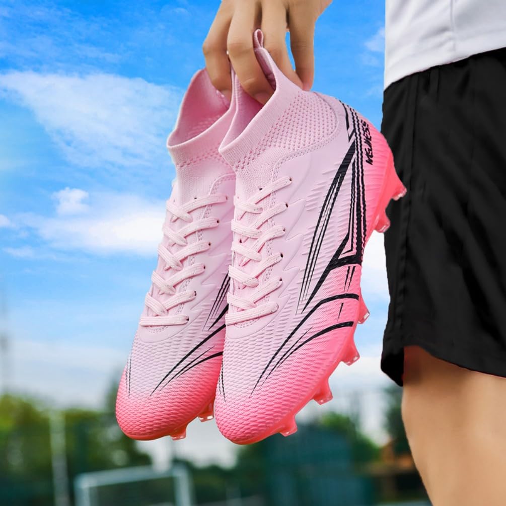 Fußballschuhe Herren High Top Jugendliche Athletics Trainingsschuhe Outdoor Sport Professionelle Kinder Fussballschuhe Kunstrasen Football Shoes Fußball Stiefel Unisex