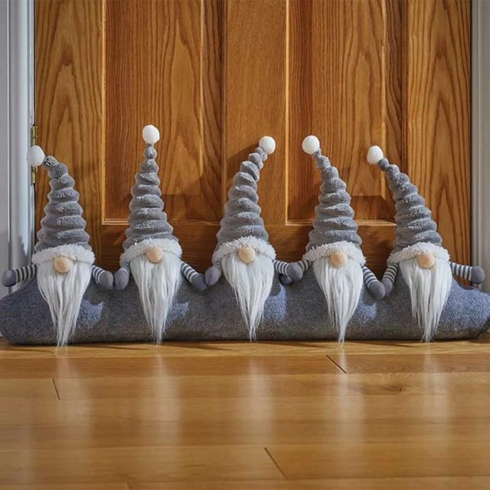 Smart Garden Grey Gonks Christmas Draught Excluder - & Red Available (Grey) Size 28
