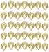 Angel Wings Charms by JGFinds, 48 Pack, Gold Tone 7/8 inch