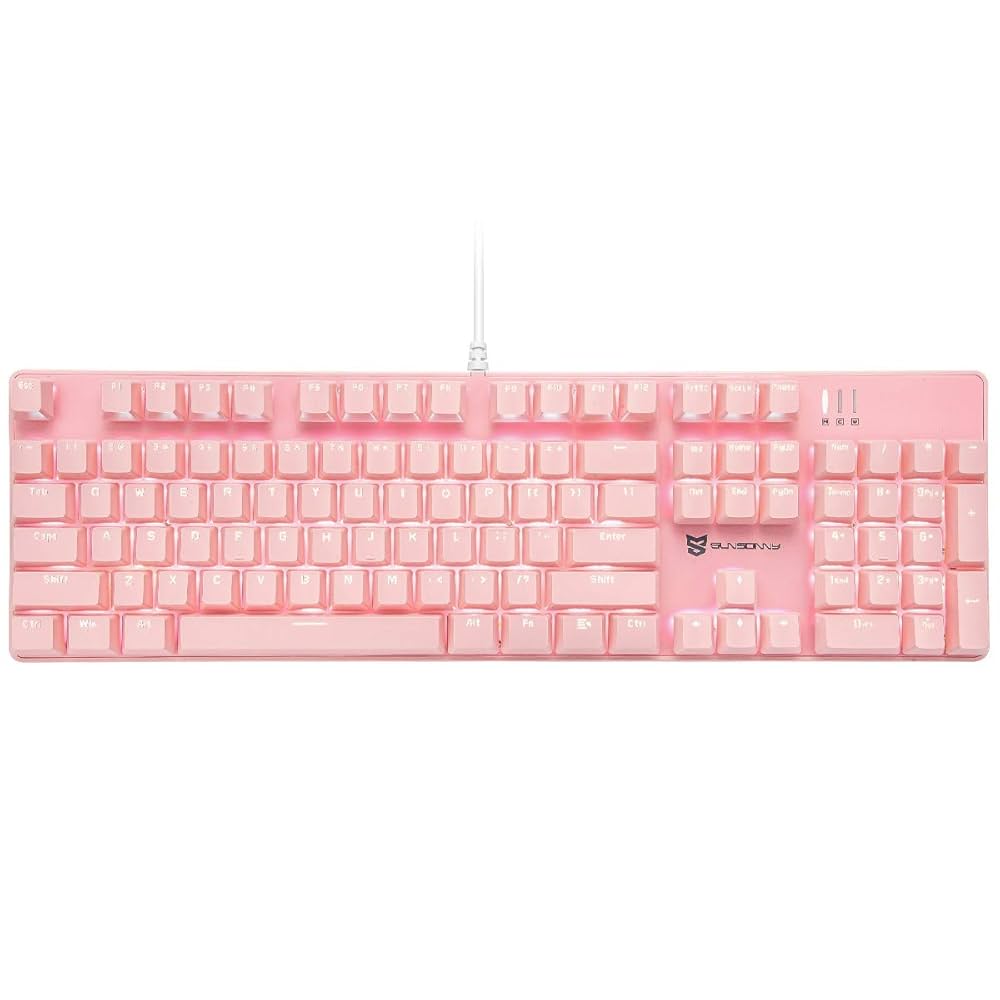 Amazon.co.jp: Merdia メカニカル式ゲーミングキーボード 全104