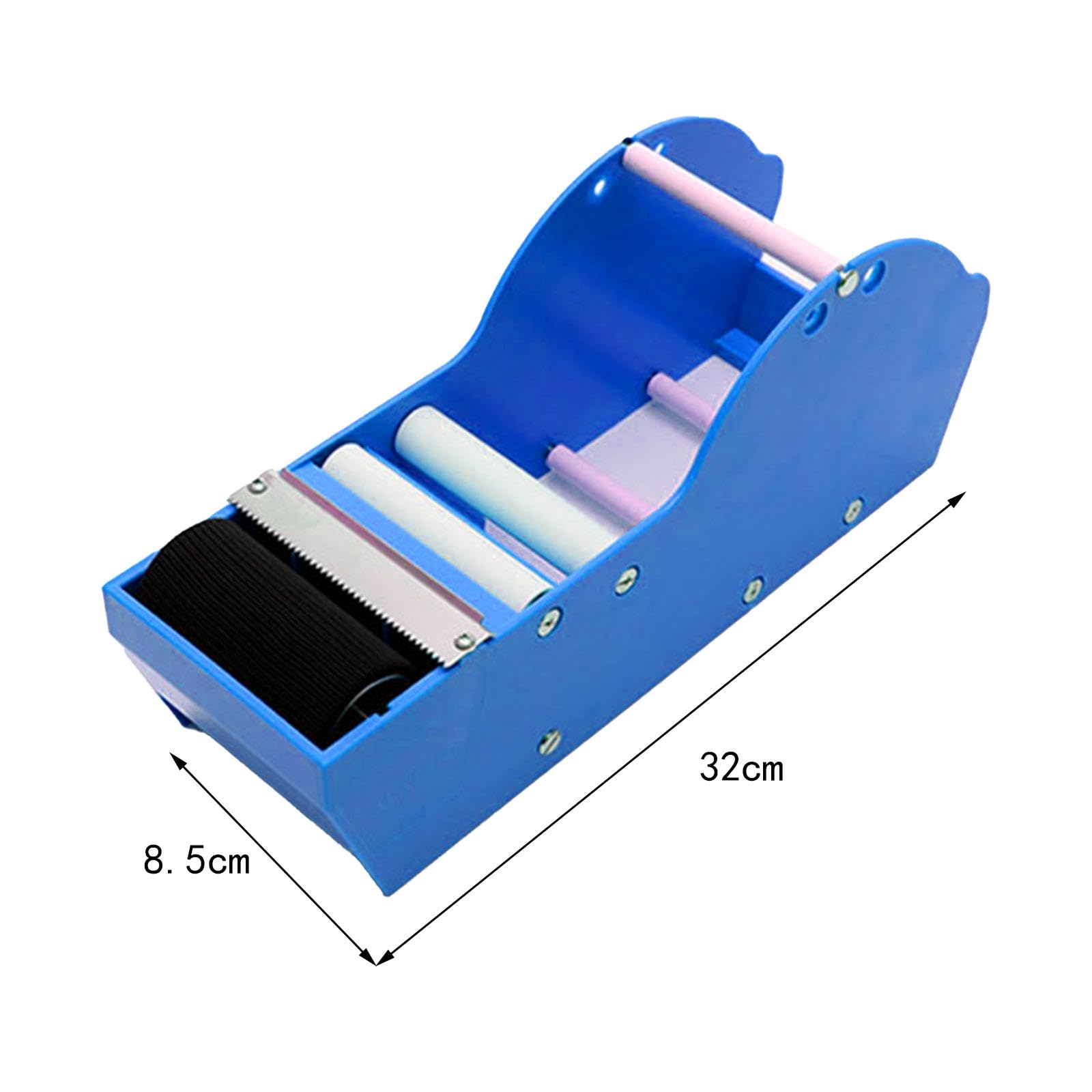 Distributore Nastro Adesivo Manuale Cutter Portatile Taglio Macchina Nastro Gommato Pressa Impugnatura Acciaio Adatto a Spedizioni Produzione Imb, blu