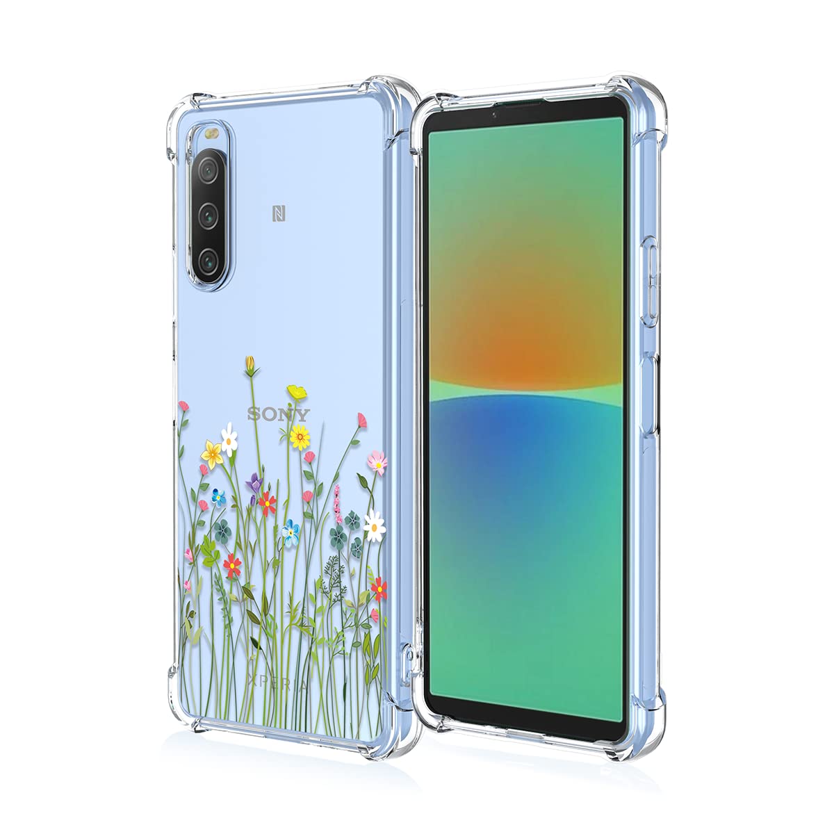 Custodia In Silicone Trasparente Per Sony Xperia 10 – Design Pompieri Con Stampa Antigraffio E Antiscivolo - 3
