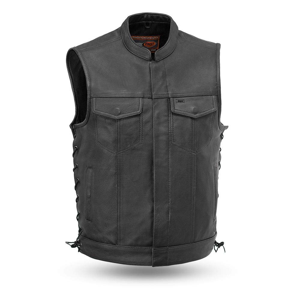 3x leather vest