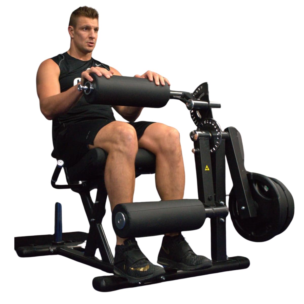 Gronk FitnessLeg Extension & Curl Machine | Plate Loaded Adjustable Bench | Easy to Assemble | Built for Home & Light Commercial Use