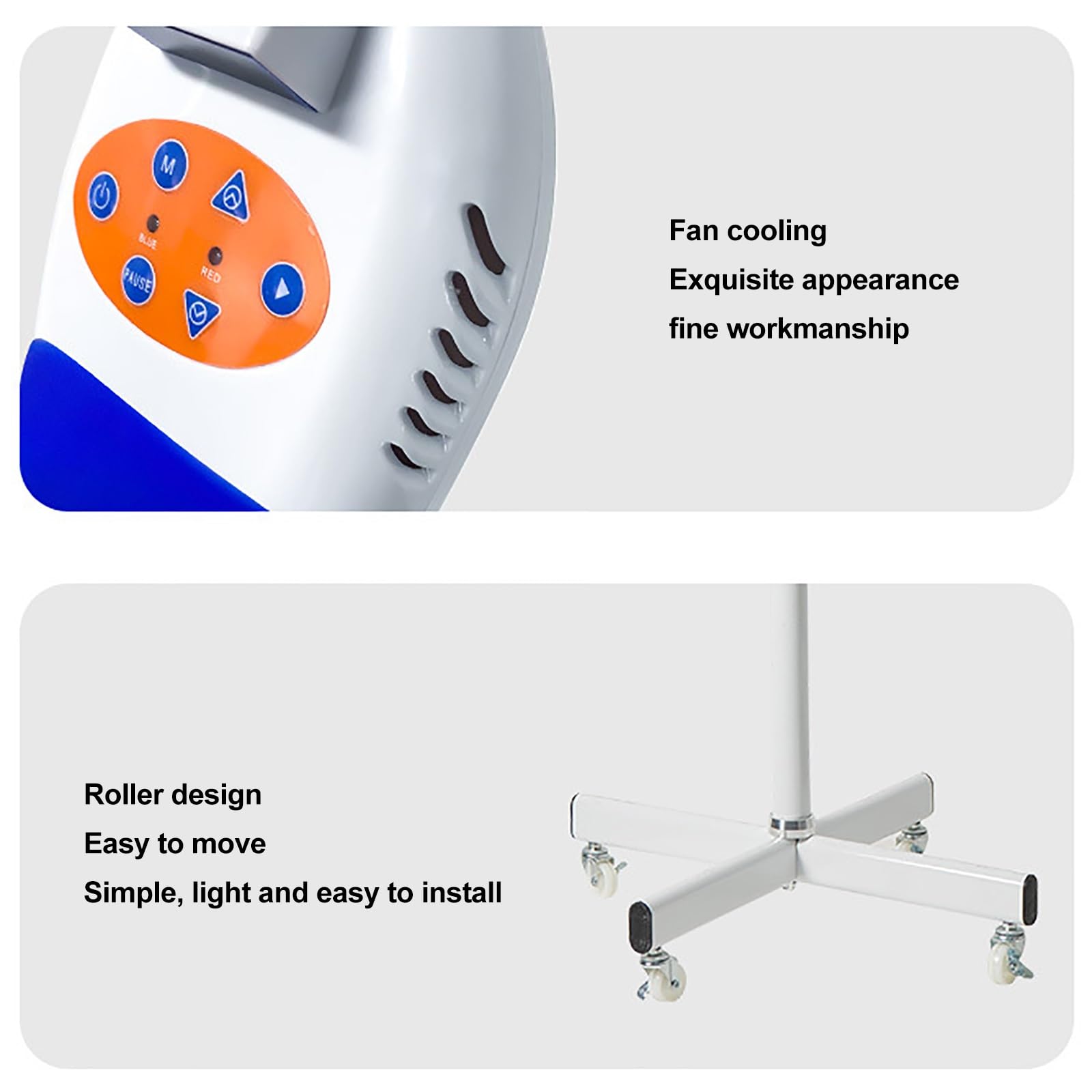 Lampada Sbiancante per Denti 36W 10 LED Luce Fredda 3 Colori Lampada Sbiancante a LED