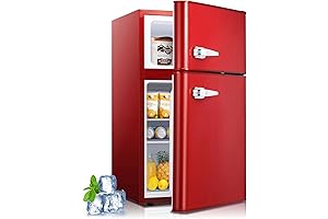 Kismile Mini Fridge with Freezer: The Supreme Red Colossus for Compact Cooling
