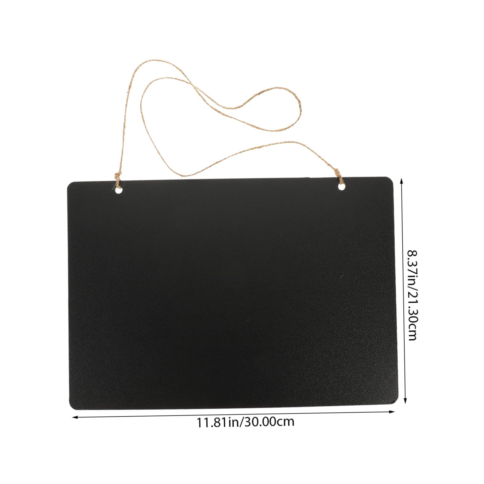 FUNOMOCYA Double Sided Hanging Chalkboard Sign Reusable Writing Memo Board Decorative Message Board Pendant for Home Office Kitchen and Events Erasable with Chalk Markers