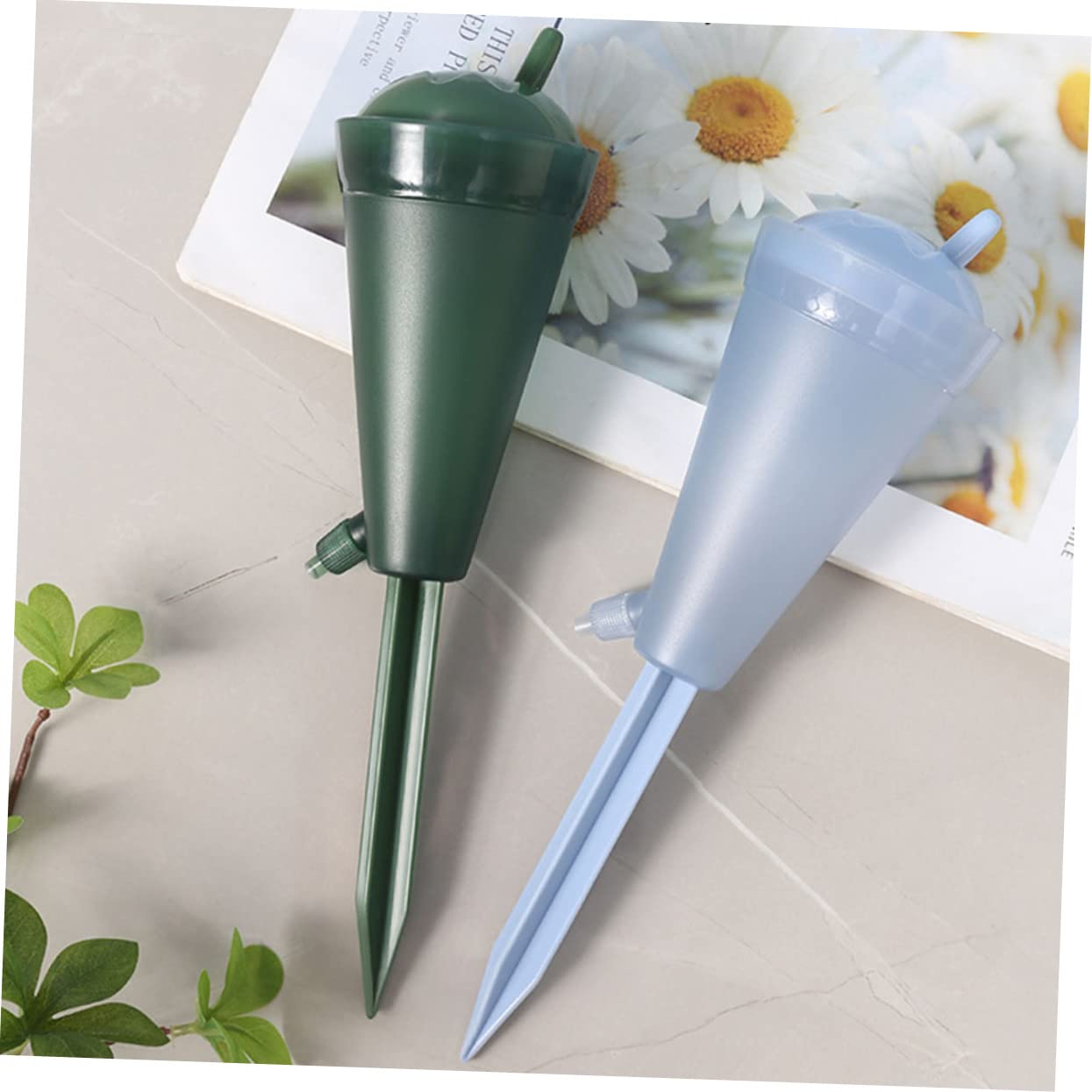 ibasenice 3 Set Dispositivi Irrigazione Automatica per Piante da Punte Innaffiatura Intelligente Gocciolatori Regolabili per Giardinaggio per Viaggi delle Piante 2 Pezzi*3