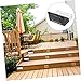 VILLCASE 1pc Solar Powered Outdoor Led Stair Light Fast Charging Design Decorative Lighting Tool for Courtyards Balconies and Stairs