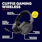 Foto di GXTrust Ravox Cuffie Gaming Wireless Bluetooth + 2.4 GHz Over Ear, Nero