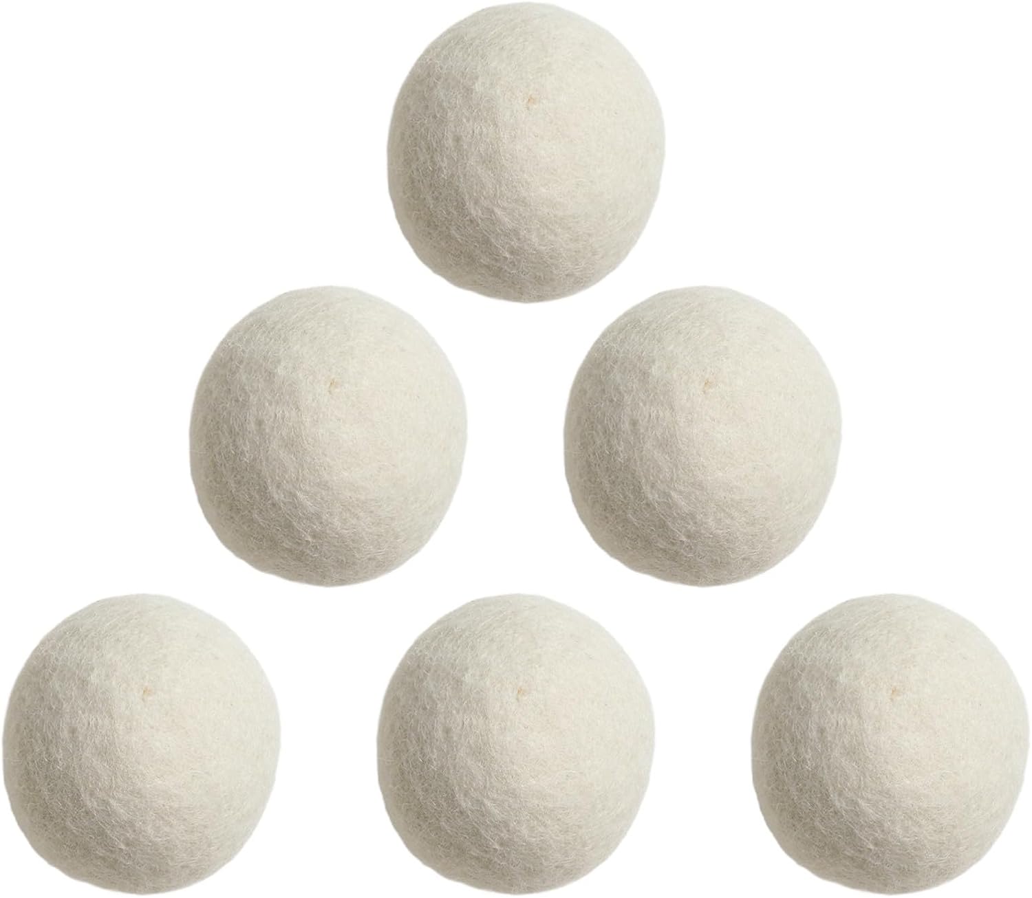 Wool Dryer Balls, For Laundry, Reusable Natural Fabric Softener To Reduce Static Dry Faster