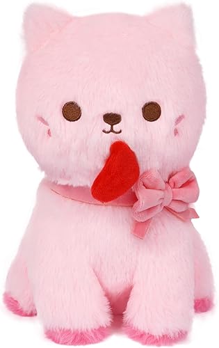 Leokawin Animal de peluche de gato,Lindo peluche de gato para mamá,Juguetes de peluche de animales de gato,Peluches de gato amoroso Kawaii