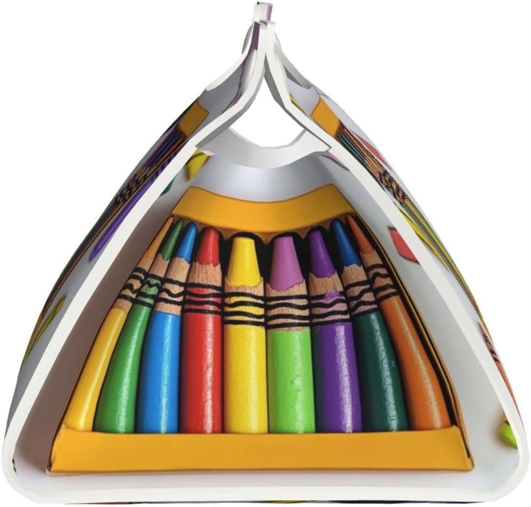 Long Tissue Box Cover Cute Crayons Leather Tissue Box Holder Tissue Box Covers for Bathroom Parlors Office Bedroom