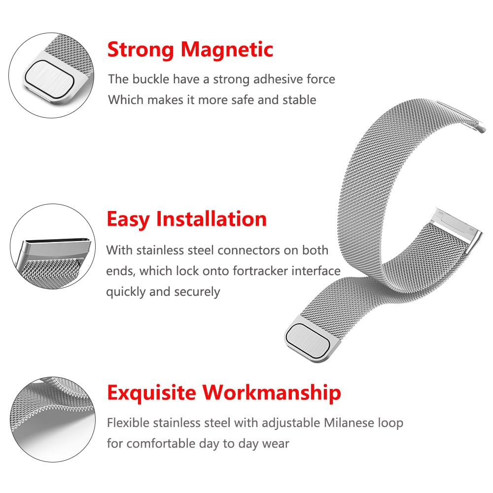 Moydolo Compatible with Fitbit Versa 3 Versa 4 Bands Women Men - Image 3