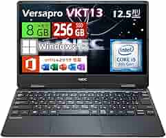 NEC VersaPro 12.5型ノートPC SSD256GB・メモリ8GB NEC 軽量薄型ノートパソコン 12.5型 Core i5 第7/8/10世代 VK