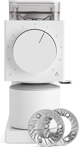 Fellow Gen 2 Ode - Molinillo de café eléctrico de rebabas - Molinillo de grano de café con 31 ajustes para goteo prensa francesa y preparación en