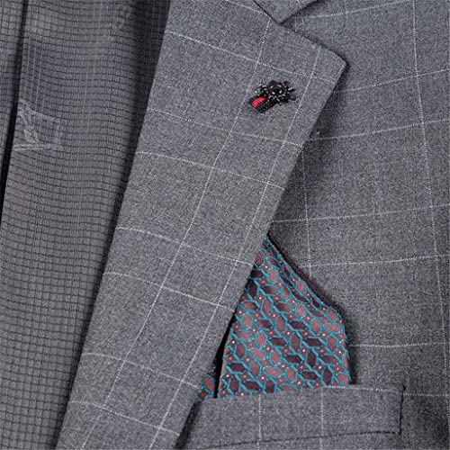 (Suit Jacket + Pants Men's British Business Casual Party Gentleman Suit Two-Piece4