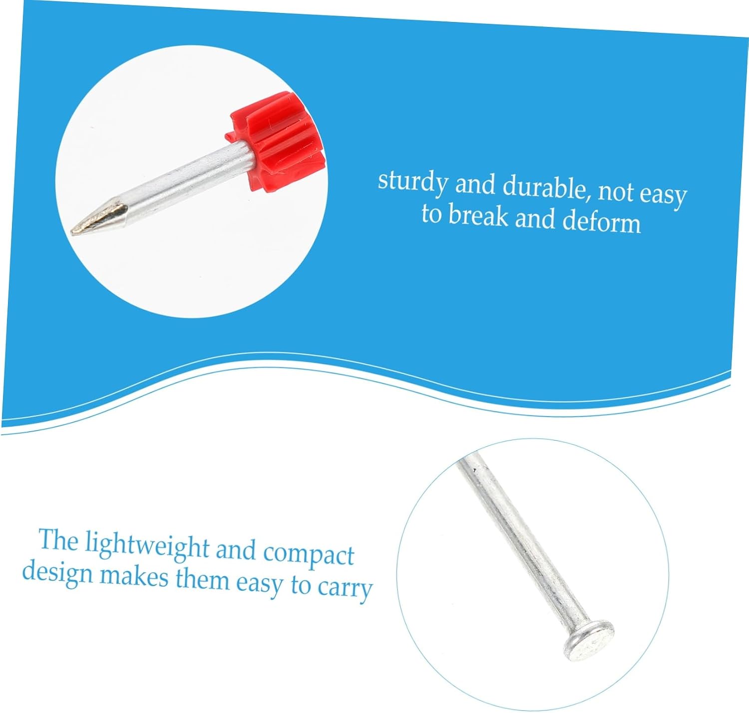 100pcs Concrete Fixing Nails for Wall Art Premium Picture Hanging Nails Advertising Board Fasteners for Home Projects