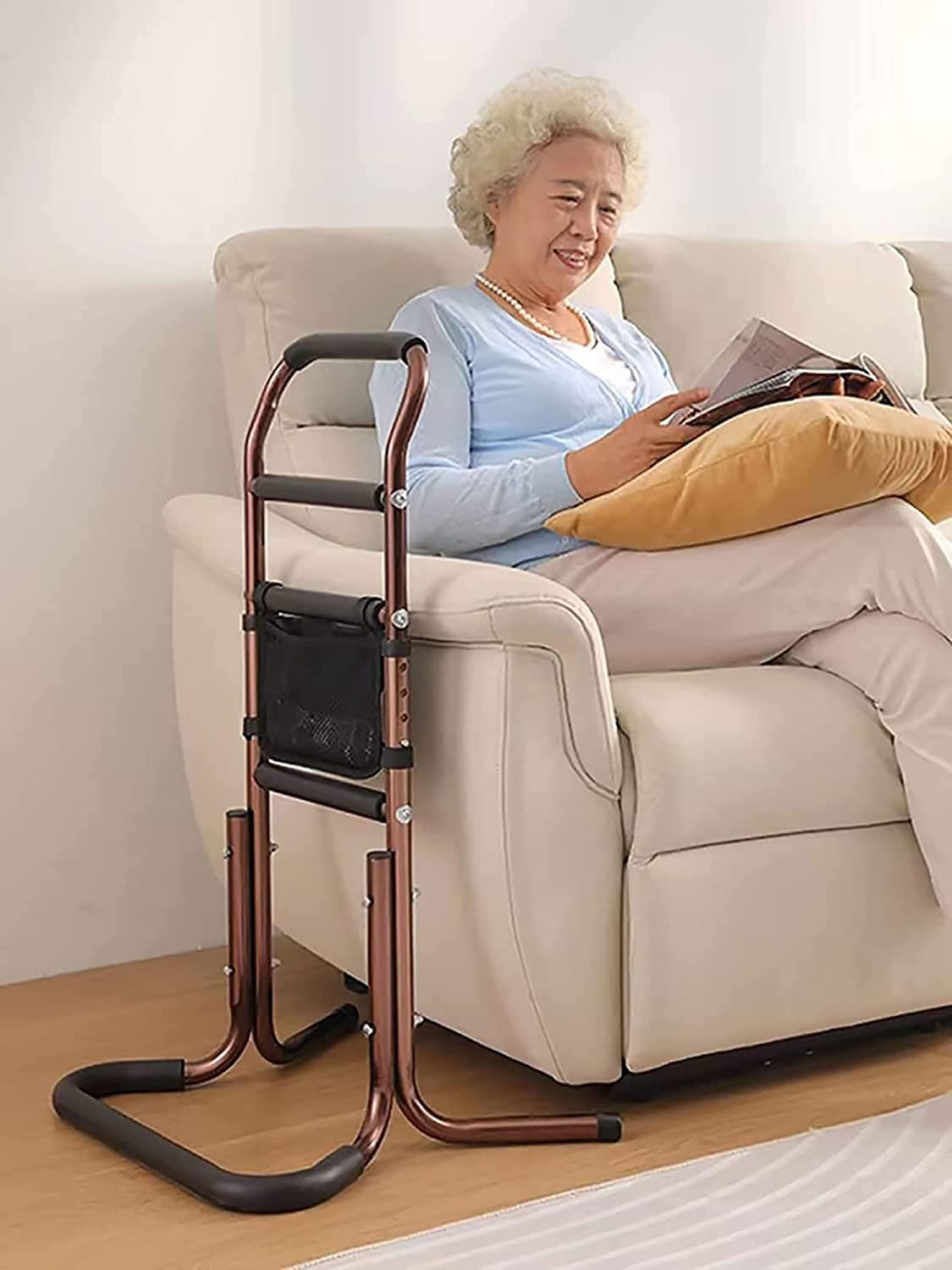 Ayuda para levantarse de la silla para personas mayores, bastón de altura ajustable, ayuda para sentarse y levantarse, ayudas de movilidad portátiles, barra de apoyo para levantar la silla, soporte