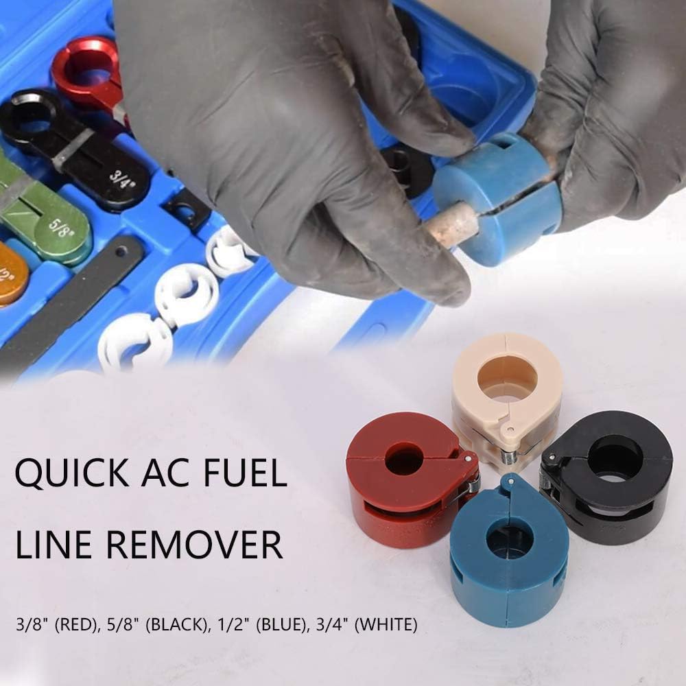 Orion Motor Tech 22pcs Master Quick Disconnect Tool Kit for Automotive AC Fuel Line and Transmission Oil Cooler Line, Includes Scissor Type Remover, Compatible with Most Ford Chevy GM Models : Automotive