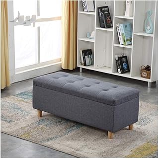 RKRCXH Sitzbank Mit Stauraum Truhe Mit Deckel Aufbewahrungshocker, Sitzbank Sitzhocker Sitzbox Aufbewahrungsbox, Multifunk...