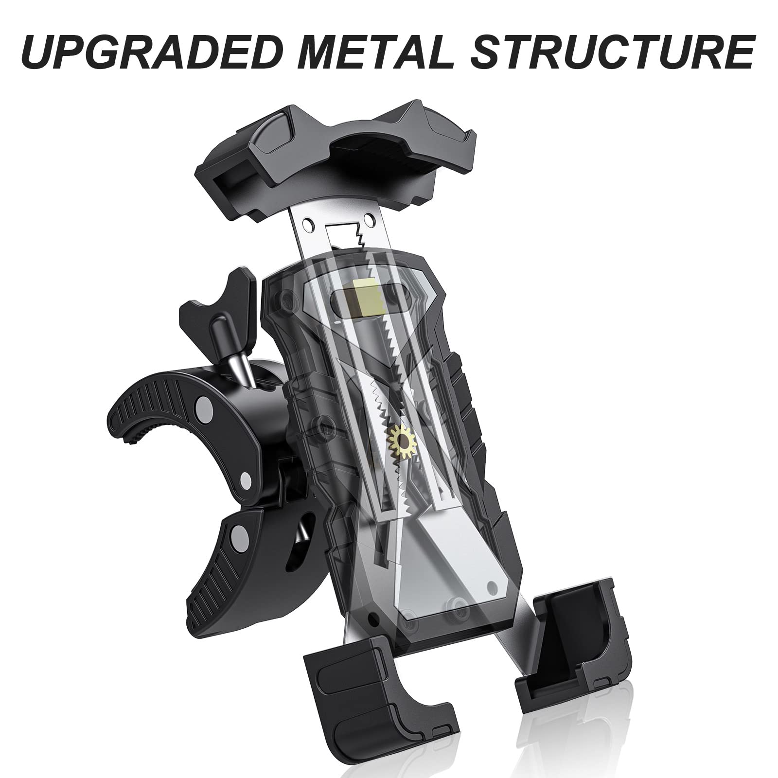 Support de téléphone pour guidon de moto - Pour la plupart des téléphones portables et GPS - Support pour smartphone