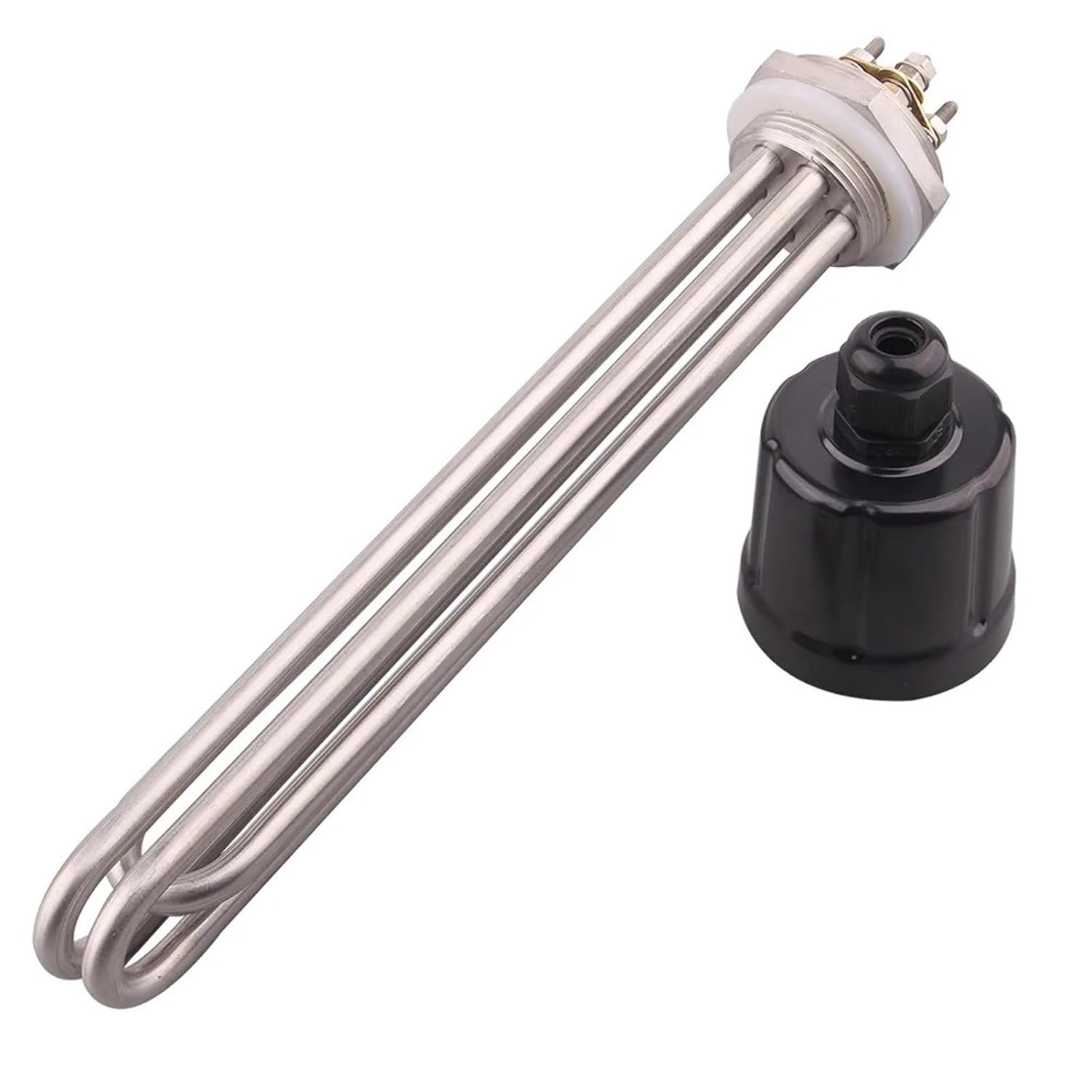 Electric Water Heater DN32 Thread 42mm Immersion Heating Element SUS304 220V 3KW 4.5KW 6KW 9KW 380V 12KW 1Pcs(White,220V_4.5KW)