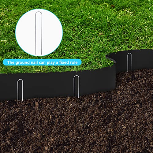 image for Watayo 30 FT Grass Barrier Landscape Edging Coil -5 inch Depth Terrace
