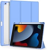Vista 13 de OKP Funda para iPad de 9ª/8ª/7ª Generación (2021/2020/2019), Fundas para iPad de 10.2 pulgadas con Soporte Tríptico, Funda Delgada para iPad