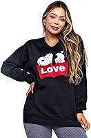 Moletom Blusa Casaco Frio Algodão Unissex Bordado Snoopy