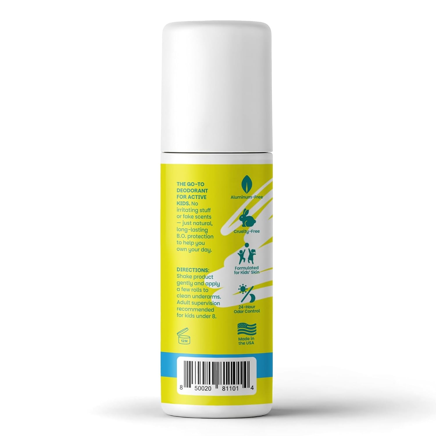 Kobi Deodorant for Active Kids, Teens, Boys, Girls - Natural, Aluminum-Free, Sport Strength - Fresh Variety 2-Pack - Image 7