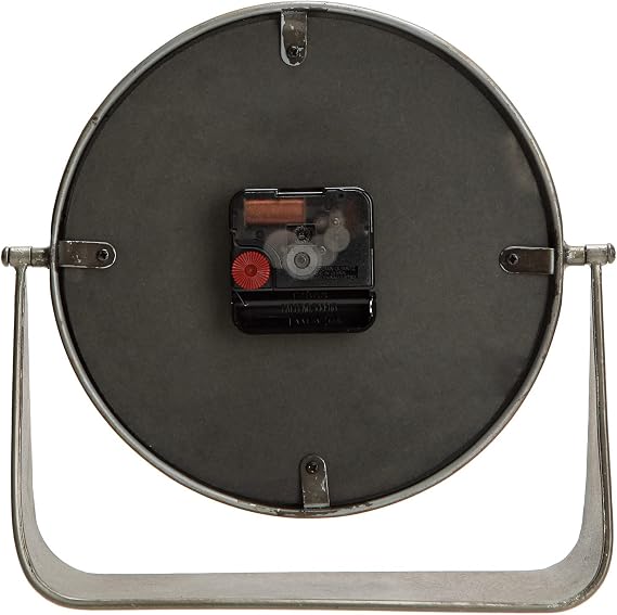 NIKKY HOME Vintage Table Clock, Black Desk Clock on Stand