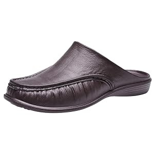 Bottom Soft Outdoor Non-Slip Stylish Mens Indoor Fashion Comfortable Slippers Mens Slipper Indoor Slippers for Men Brown