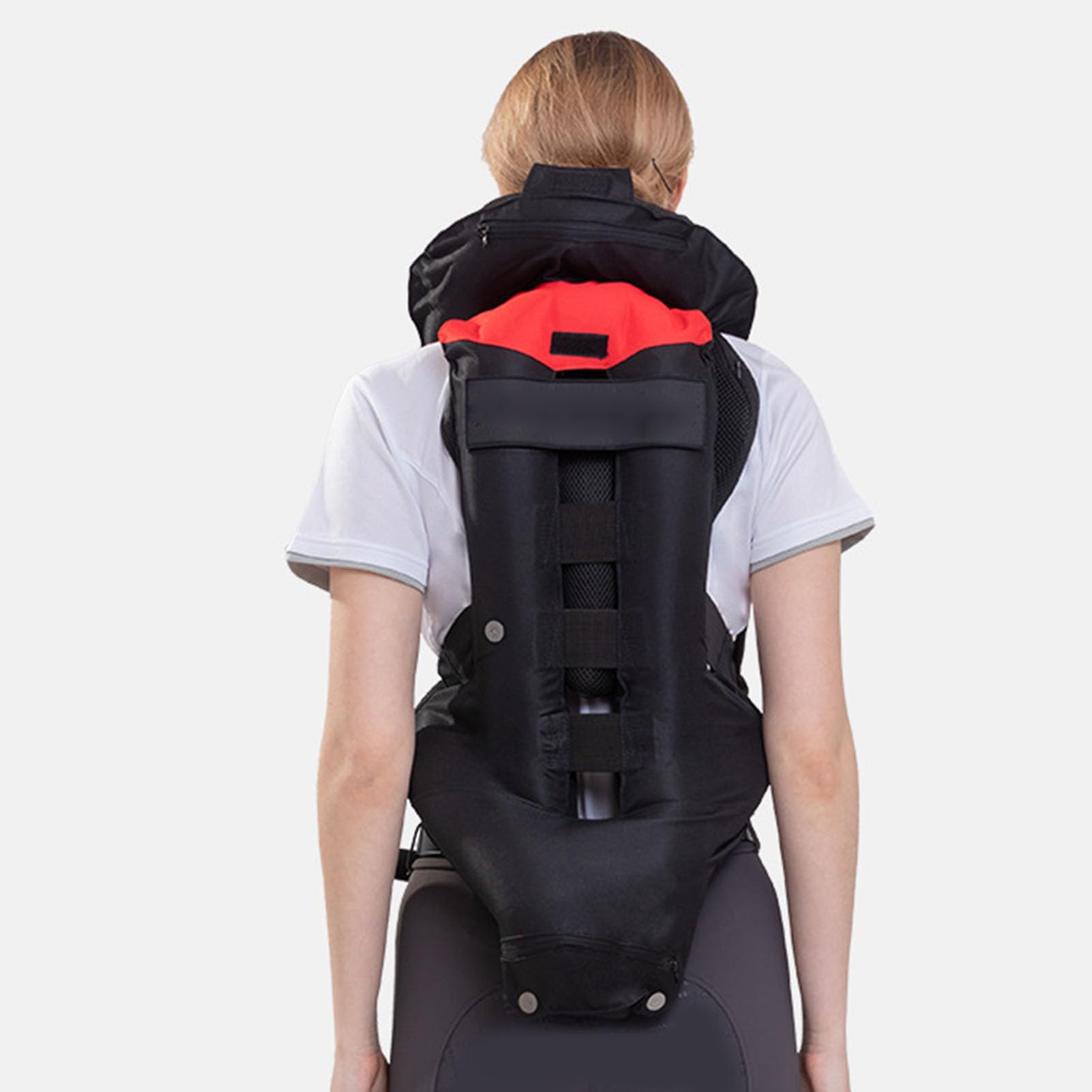 RiToEasysports Chaleco para Montar a Caballo, Chaleco Inflable con Airbags Ecuestres a Prueba de Impactos para Jinetes Jóvenes