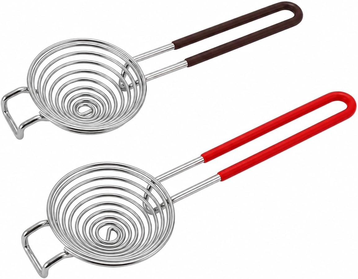 Egg Separator 2Pcs, Stainless Steel Long Handled Yolk White Divider