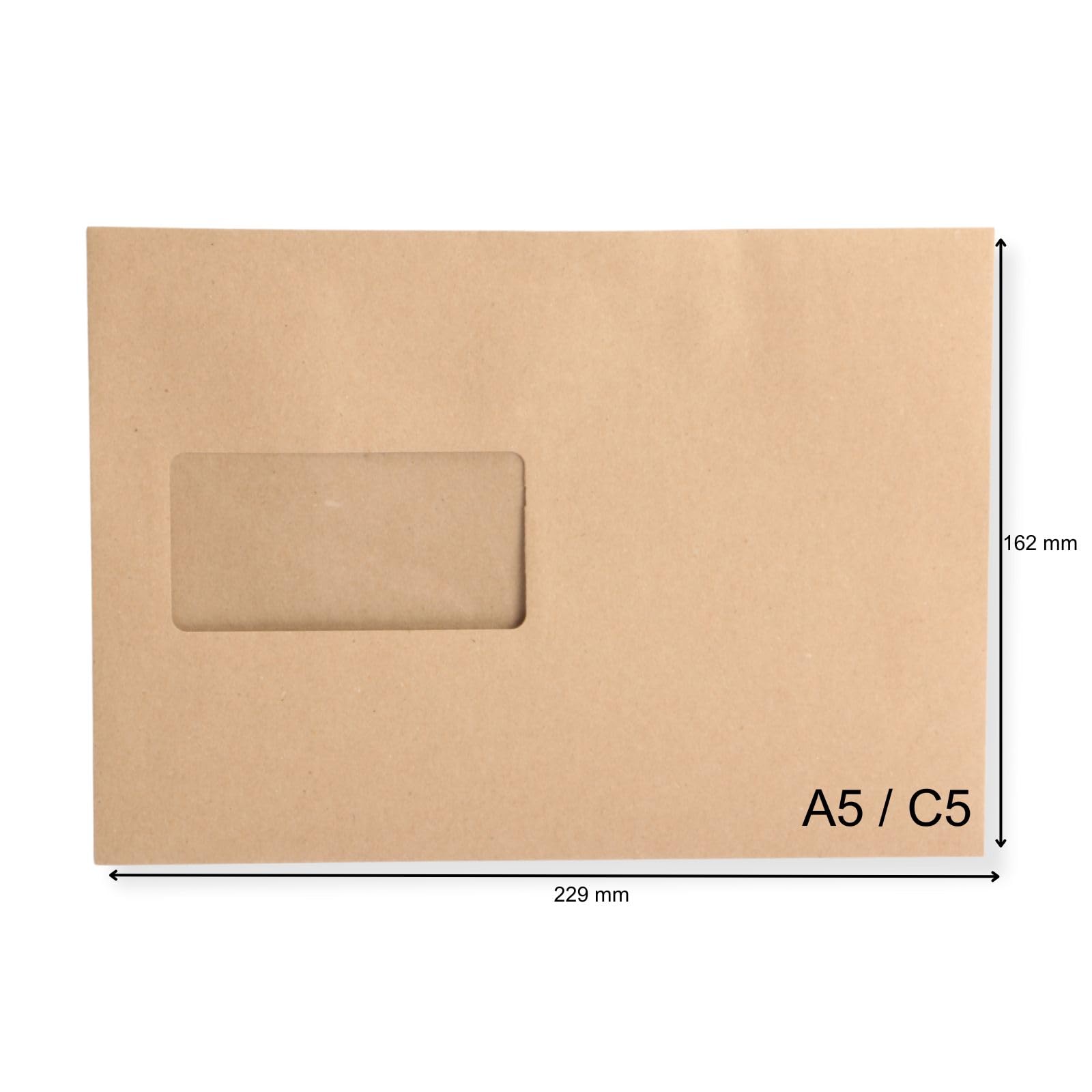 1000 Enveloppes De Transport C5 (162x229 Mm) - Blanc, Colle Humide - Neuf