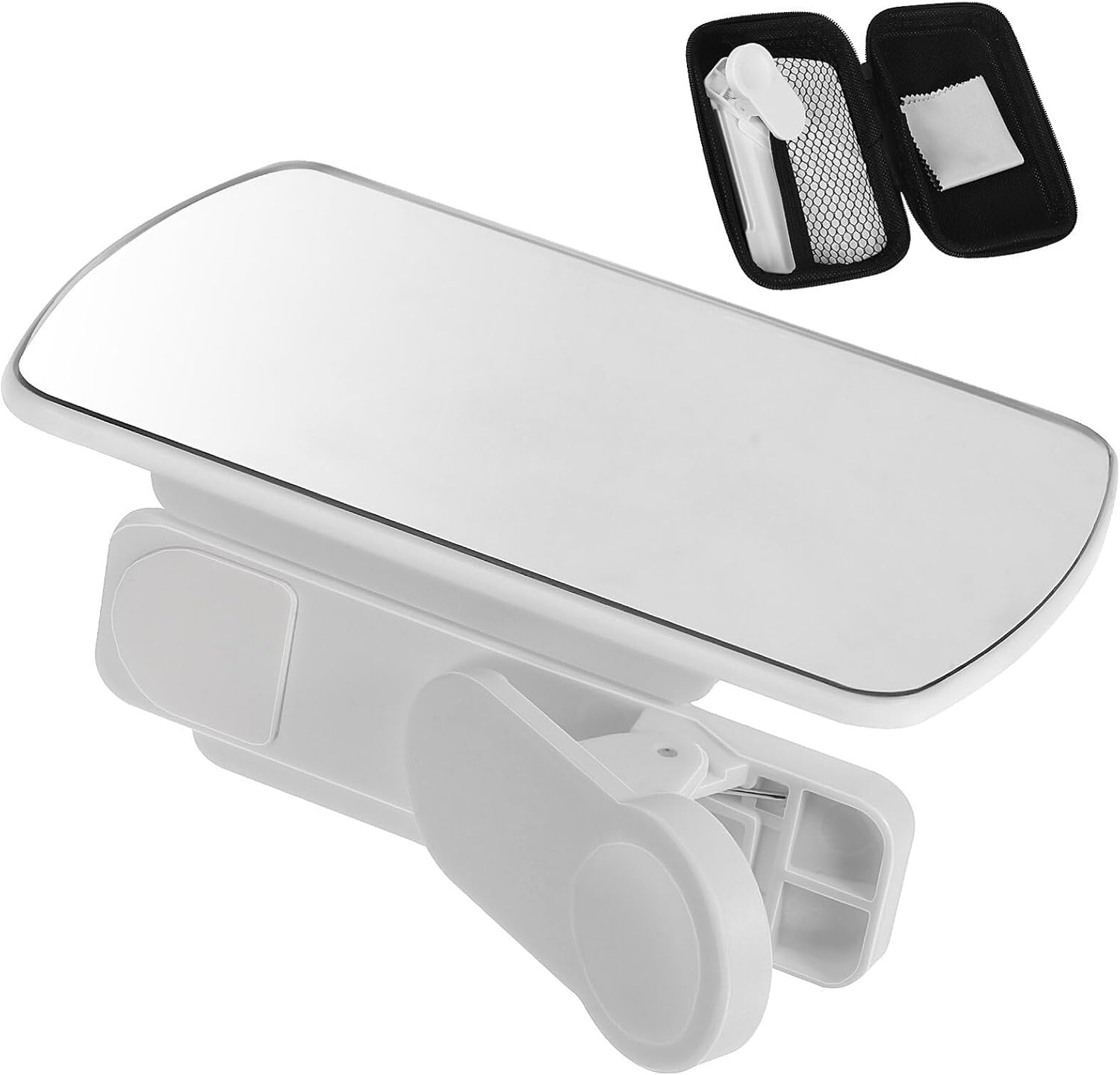Gatuida 2pcs Adjustable Phone Mirror Reflection Clip Kit Mirror for Smartphone Photography Vlogging Design Cleaning Cloth for Mobile Phones