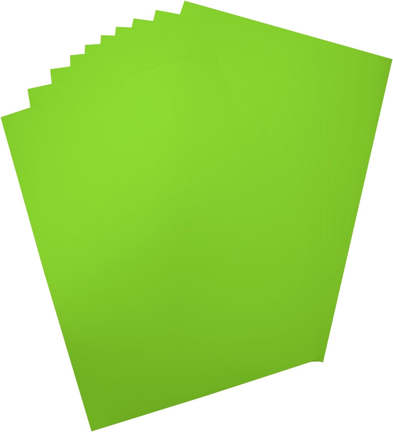 Folia 65941 - poster board, approx. 48 x 68 cm, 10 sheets, 380 gsm, one-sided light green colored - ideal for crafting or creating posters and advertisements