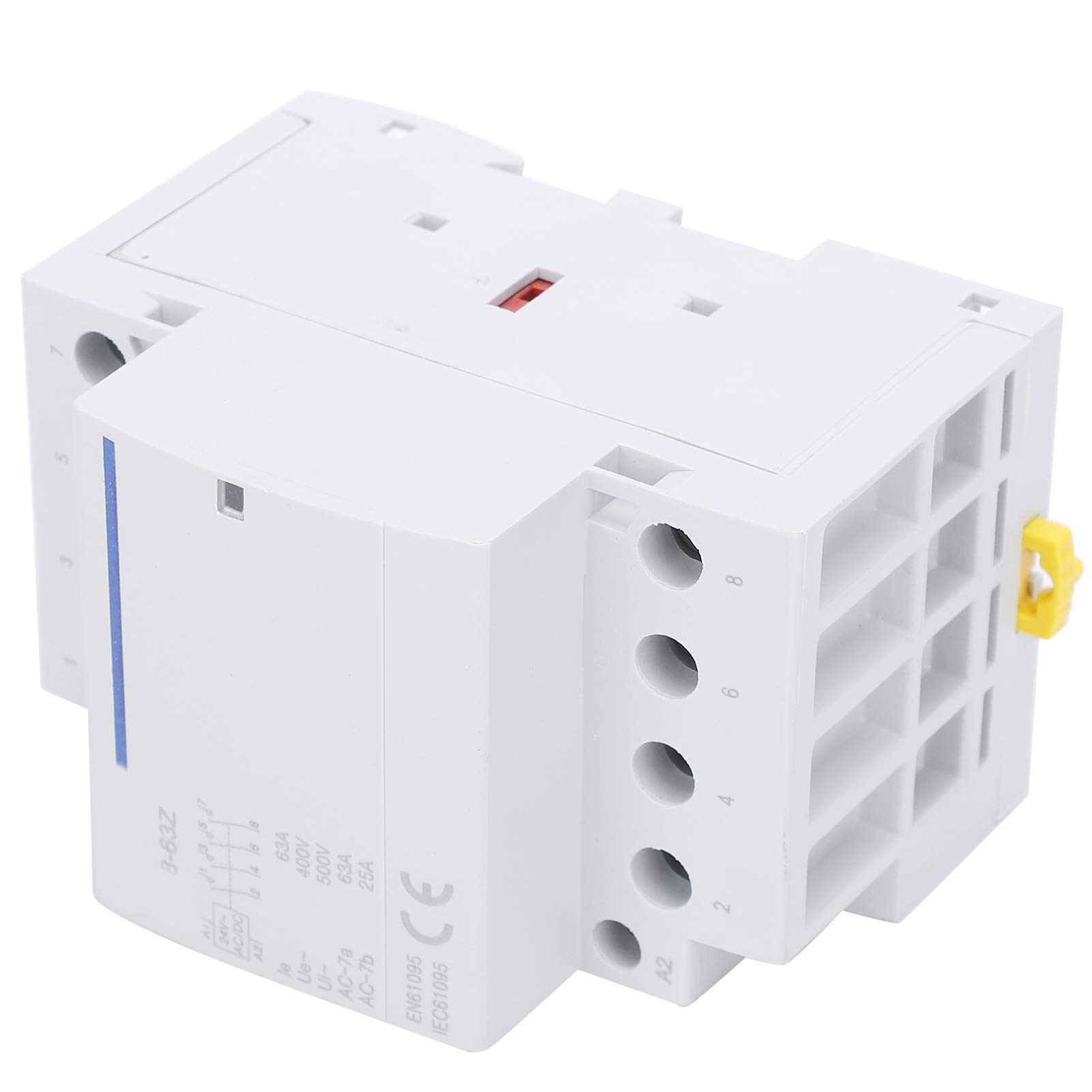Spannungsschütz, BCH8-63 4NO 63A 400V AC/DC Elektronischer modularer Spulenschalter für Häuser, Hotels, Wohnungen (AC/DC 24V)