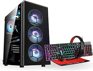 Ultronix Gaming Desktop, Intel Core I5 4th GEN, Nvidia GT1030 2GB, 16GB RAM, 1TB SSD, Keyboard, Gaming Mouse, Mouse Pad, Headset Combo