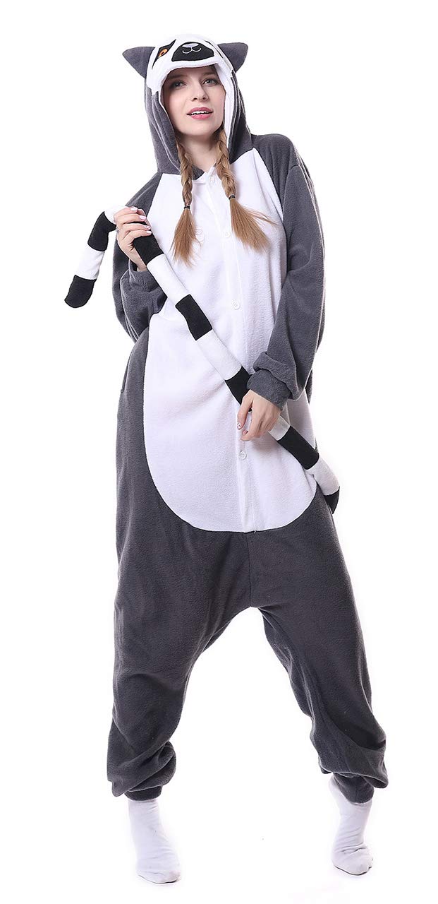 Pigiama a tuta con cappuccio, per Halloween e cosplay, unisex