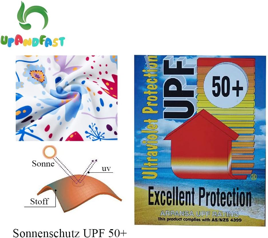 upandfast Baby Badeanzug mit Sonnenhut UPF 50+ Badebekleidung für Baby - Image 4