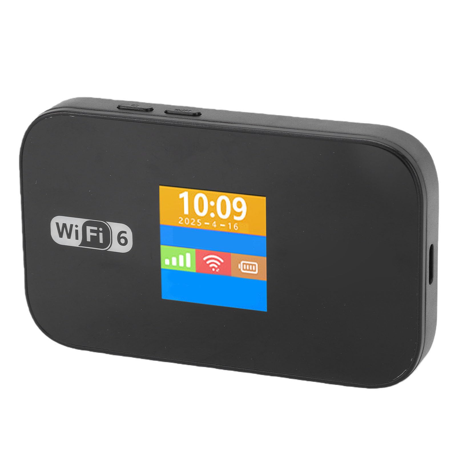 Generic L'hotspot WIFI Mobile Portatile 4G LTE WIFI 6 Dual Band 300 Mbps Supporta 32 Dispositivi Roaming Dati per Viaggiatori e Professionisti Aziendali
